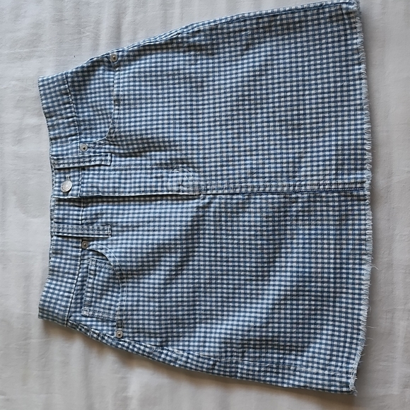 Madewell Dresses & Skirts - Madewell Stretch Gingham Mini Skirt Size 24